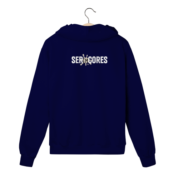 Moletom zíper Seremcores (logo branco)