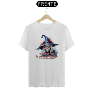 Nome do produto Camiseta de Bruxa - Tudo MENTIRA - Seremcores 