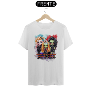 Nome do produto Camiseta Zombie girls (inglês)