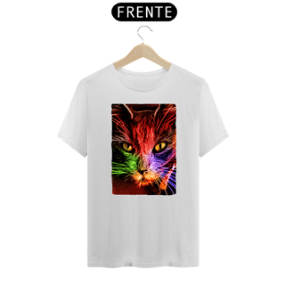 Nome do produto Camiseta Graffiti Gato Neon