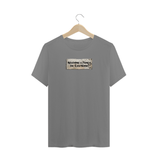 Nome do produto Camiseta Plus Nosghoriana Relembre a força de teu nome (tarja)