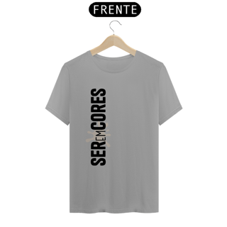 Nome do produto Camiseta Seremcores em preto vertical