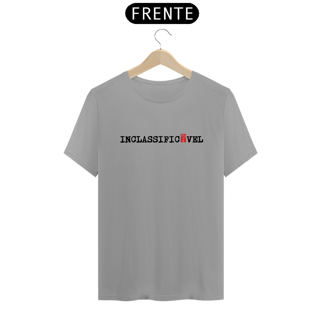 Nome do produto Camiseta Inclassificável (em preto)