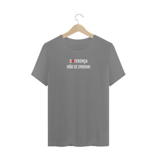 Nome do produto Camiseta Plus Diferença não se ensina (branco)