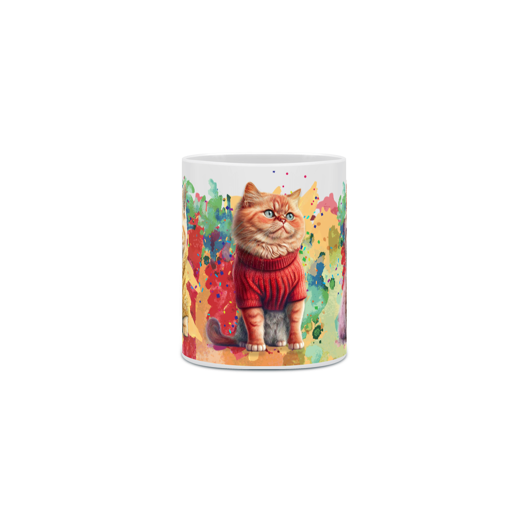 Gatos Fofos 1-2-5 (caneca)