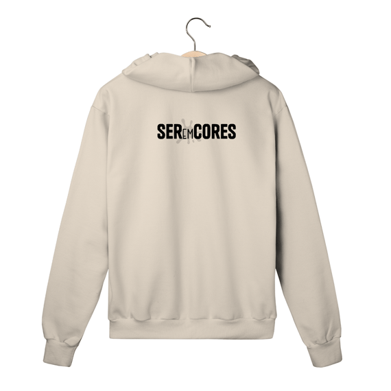 Moletom zíper Seremcores (logo preto)