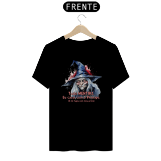 Nome do produto Camiseta de Bruxa - Tudo MENTIRA - Seremcores 