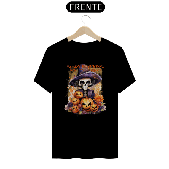 Camiseta de Esqueleto - Scary Pumpkins