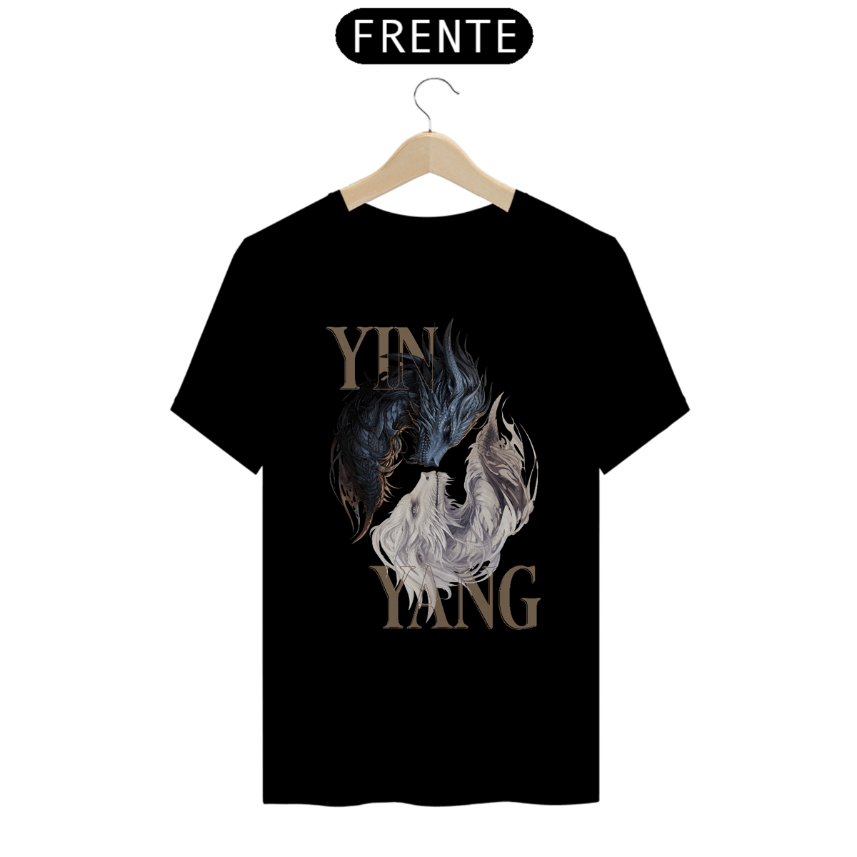 Nome do produto: Camiseta Yin Yang Dragões