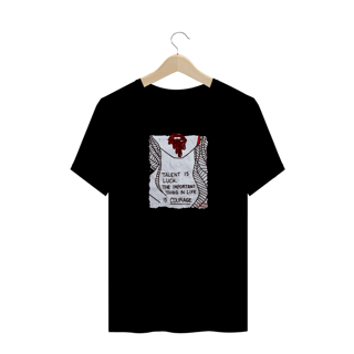 Nome do produto Camiseta Plus Graffiti Talent is luck