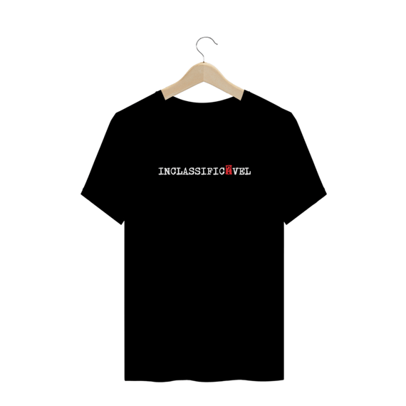 Camiseta Plus Inclassificável (branco)