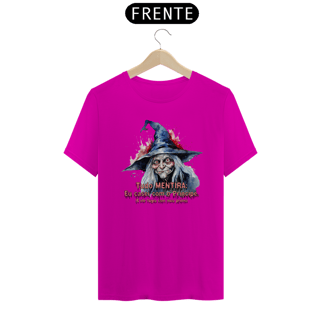Nome do produto Camiseta de Bruxa - Tudo MENTIRA - Seremcores 