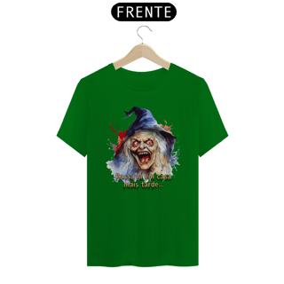 Nome do produto Camiseta de Bruxa - Passa lá em casa