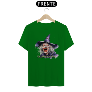Nome do produto Camiseta de Bruxa - Eu odeio chuchu