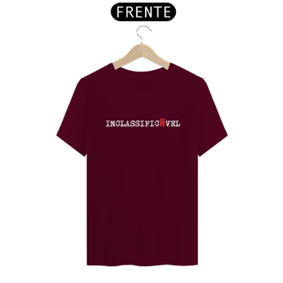 Nome do produto Camiseta Inclassificável (branco)