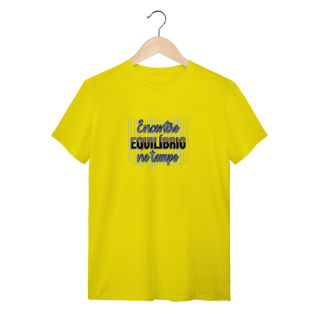 Nome do produtoCamiseta Encontre equilíbrio no tempo