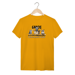 Nome do produto Camiseta Gatos só querem a caixa