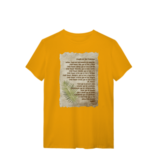 Nome do produtoCamiseta Oração de São Francisco (Boho)
