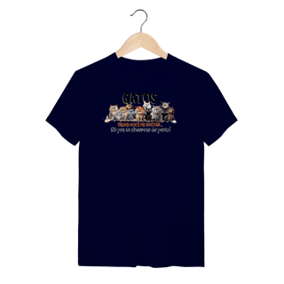 Nome do produto Camiseta Gatos - Deixei vc me adotar
