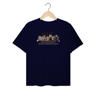 Nome do produto Camiseta Plus Gatos - Deixei vc me adotar