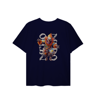 Nome do produtoCamiseta PLUS Halloween Medo de Palhaço 1