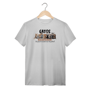 Nome do produto Camiseta Gatos - Deixei vc me adotar