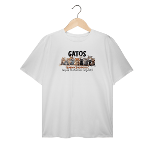Nome do produto Camiseta Plus Gatos - Deixei vc me adotar