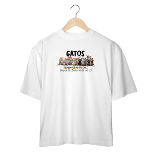 Nome do produto Oversized Gatos - Deixei vc me adotar
