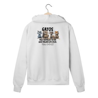 Nome do produto Moletom Zíper Gatos - Que Fofo!
