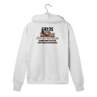 Nome do produtoMoletom zíper Gatos - Seres Místicos