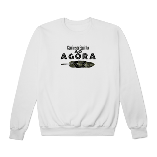 Nome do produtoBlusão moletom Confie seu espírito ao agora