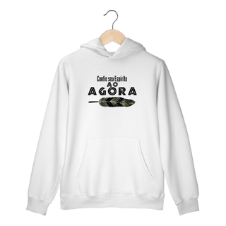 Nome do produtoMoletom canguru Confie seu espírito ao agora