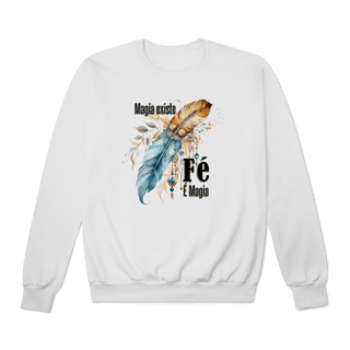 Nome do produtoMoletom fechado Fé é Magia