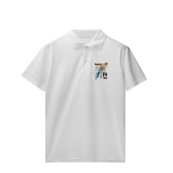 Camisa Polo Fé é Magia