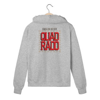 Nome do produto Moletom Zíper Cada um no seu quadrado