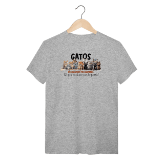 Nome do produto Camiseta Gatos - Deixei vc me adotar