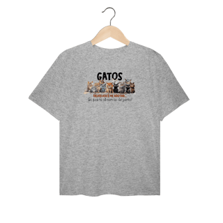 Nome do produto Camiseta Plus Gatos - Deixei vc me adotar