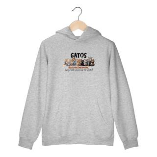 Nome do produto Moletom canguru Gatos - Deixei vc me adotar