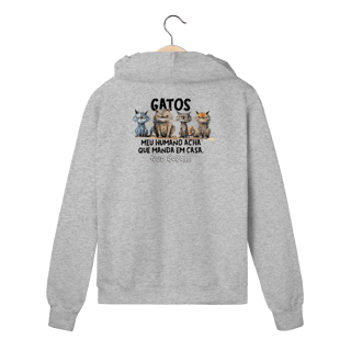 Nome do produto Moletom Zíper Gatos - Que Fofo!