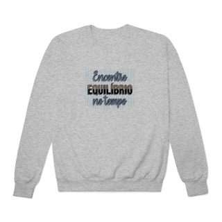 Nome do produtoMoletom fechado Encontre o equilíbrio no tempo
