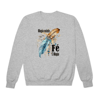 Nome do produtoMoletom fechado Fé é Magia