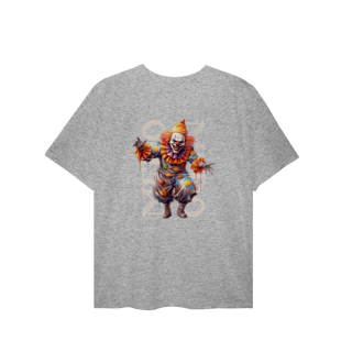 Nome do produtoCamiseta PLUS Halloween Medo de Palhaço 1