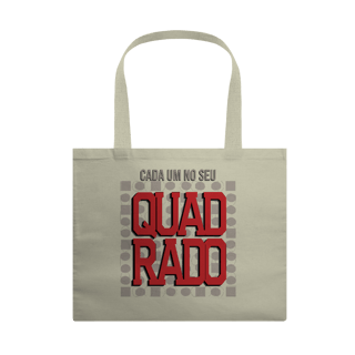 Ecobag Cada um no seu quadrado