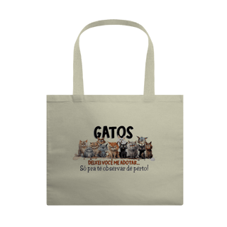 Ecobag Gatos - Deixei vc me adotar