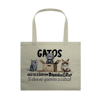 Ecobag Gatos só querem a caixa