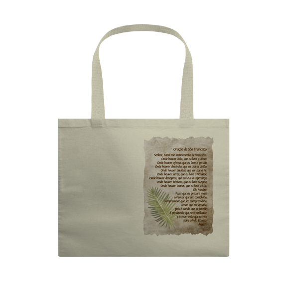 Ecobag Oração de São Francisco (boho)