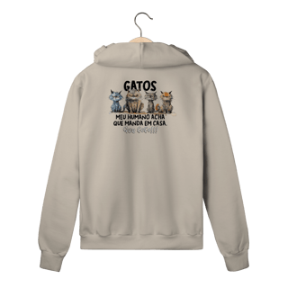 Nome do produto Moletom Zíper Gatos - Que Fofo!