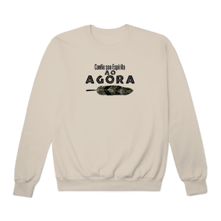 Nome do produtoBlusão moletom Confie seu espírito ao agora