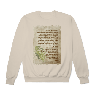 Moletom fechado Oração de São Francisco (boho)