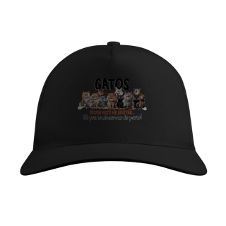 Nome do produto Boné Gatos - Deixei vc me adotar